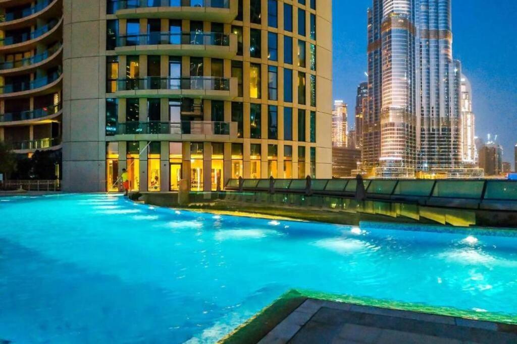 דובאי First Class 3Br With Full Burj Khalifa And Fountain View מראה חיצוני תמונה